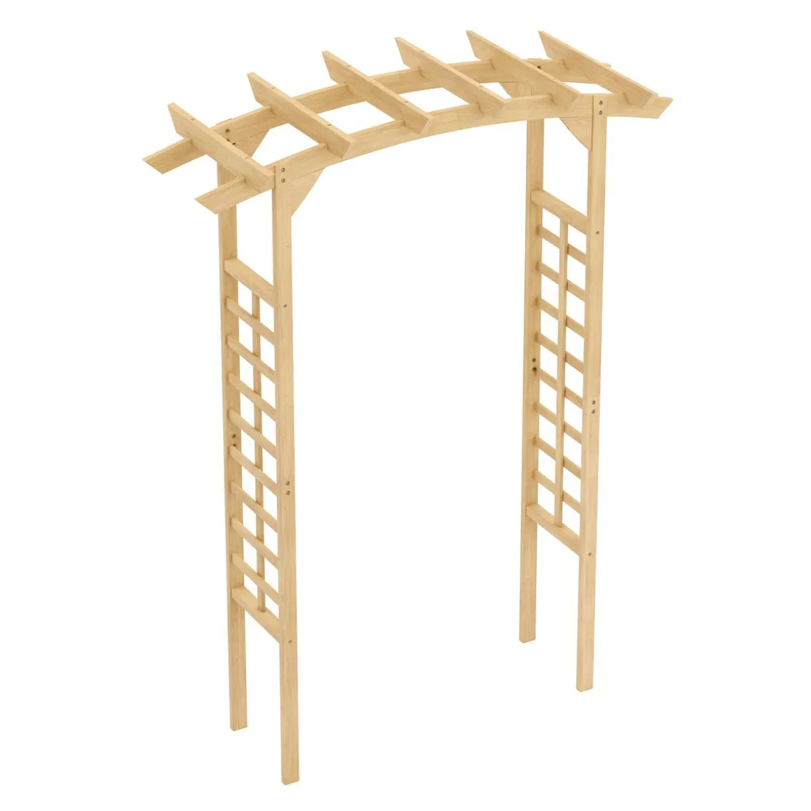 Rosenbogen gerundet Holz 150 x 200 cm