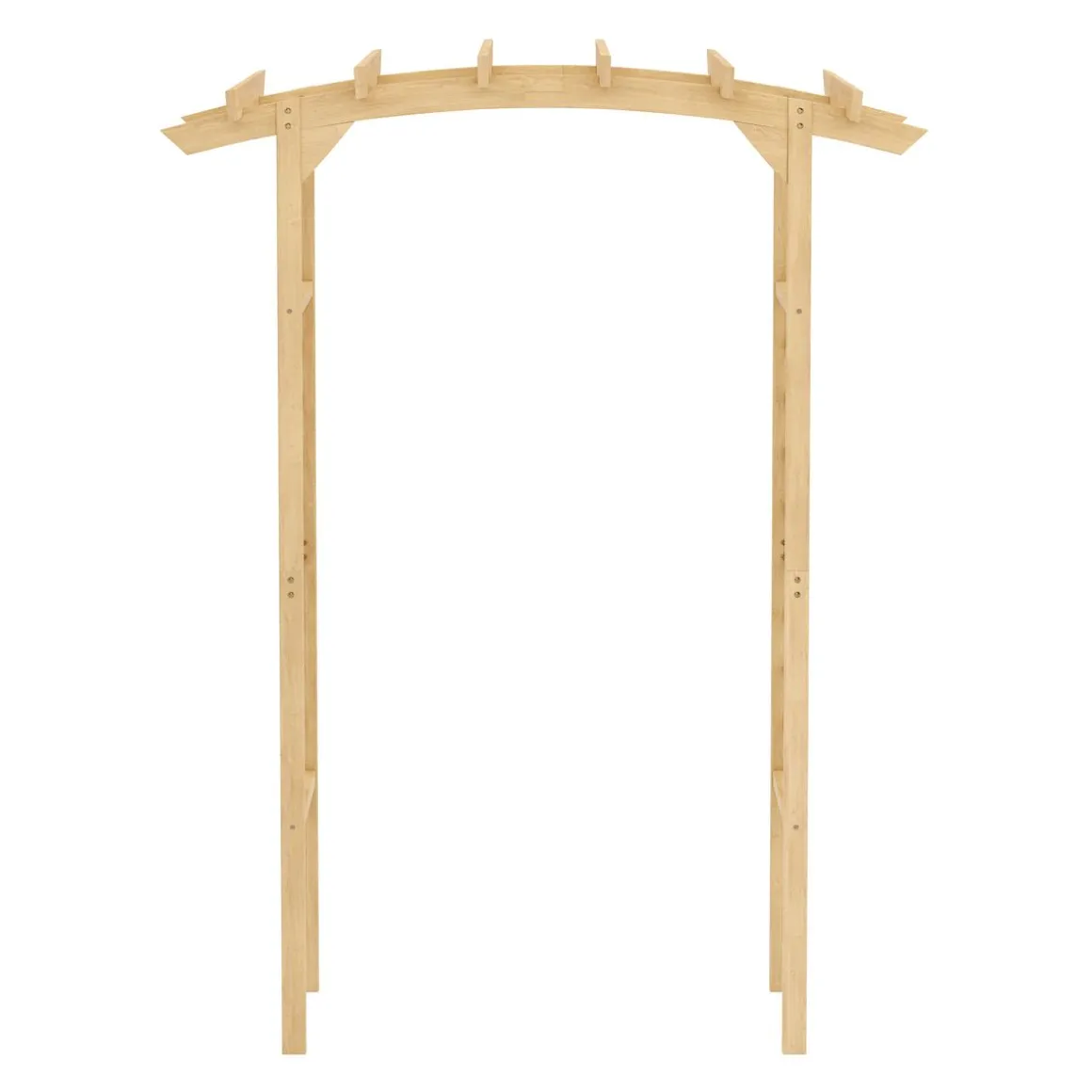 Rosenbogen gerundet Holz 150 x 200 cm