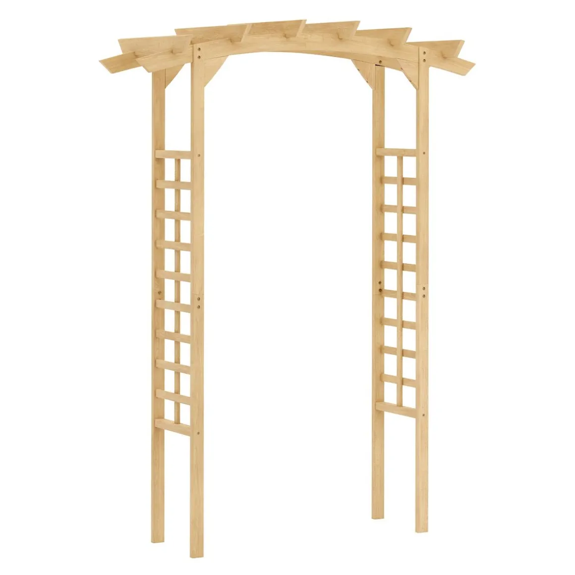Rosenbogen gerundet Holz 150 x 200 cm