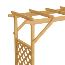 Rosenbogen Holz mit Pflanzenkasten 208 x 220 cm