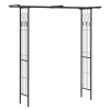 Rosenbogen Pergola 200 x 204 cm schwarz