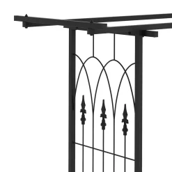 Rosenbogen Pergola 200 x 204 cm schwarz