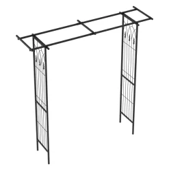Rosenbogen Pergola 200 x 204 cm schwarz