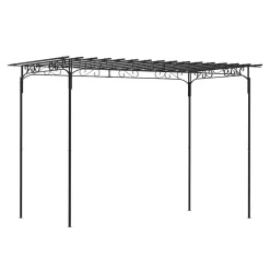 Rosenbogen Pergola 320 x 215 cm schwarz