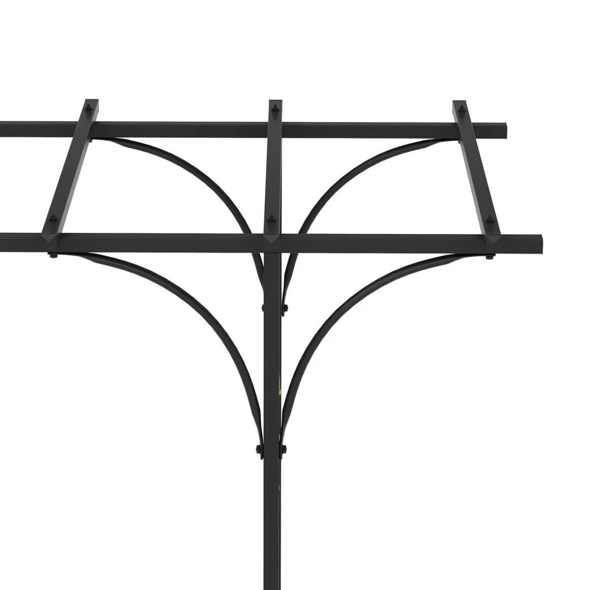 Rosenbogen Pergola 181 x 233 cm schwarz