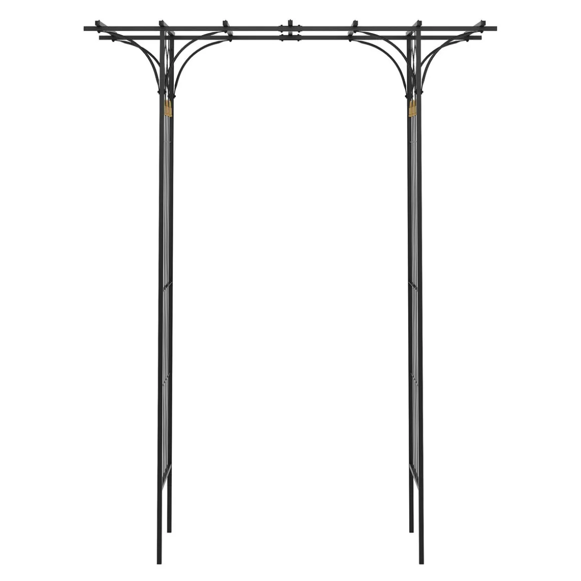 Rosenbogen Pergola 181 x 233 cm schwarz