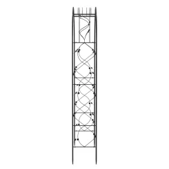 Rosenbogen 130 x 253 cm schwarz