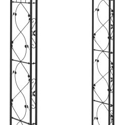 Rosenbogen 130 x 253 cm schwarz