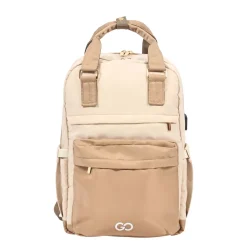 Rucksack mit USB-Anschluss 22L beige