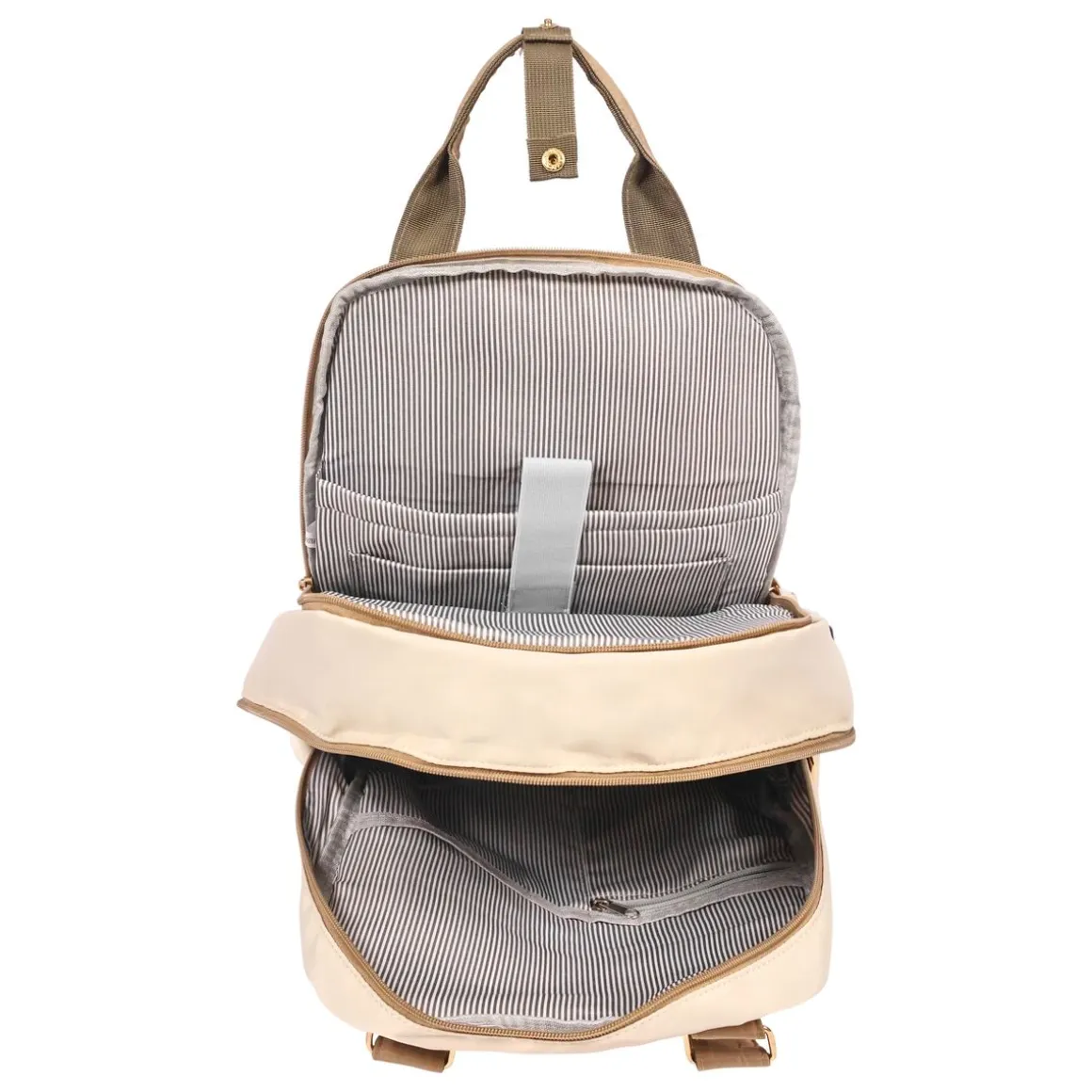 Rucksack mit USB-Anschluss 22L beige