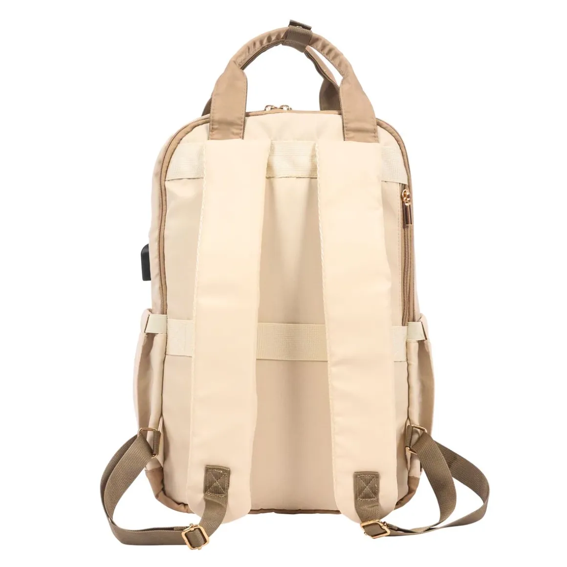 Rucksack mit USB-Anschluss 22L beige