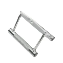 Rudergriff Stahl 18 cm silber