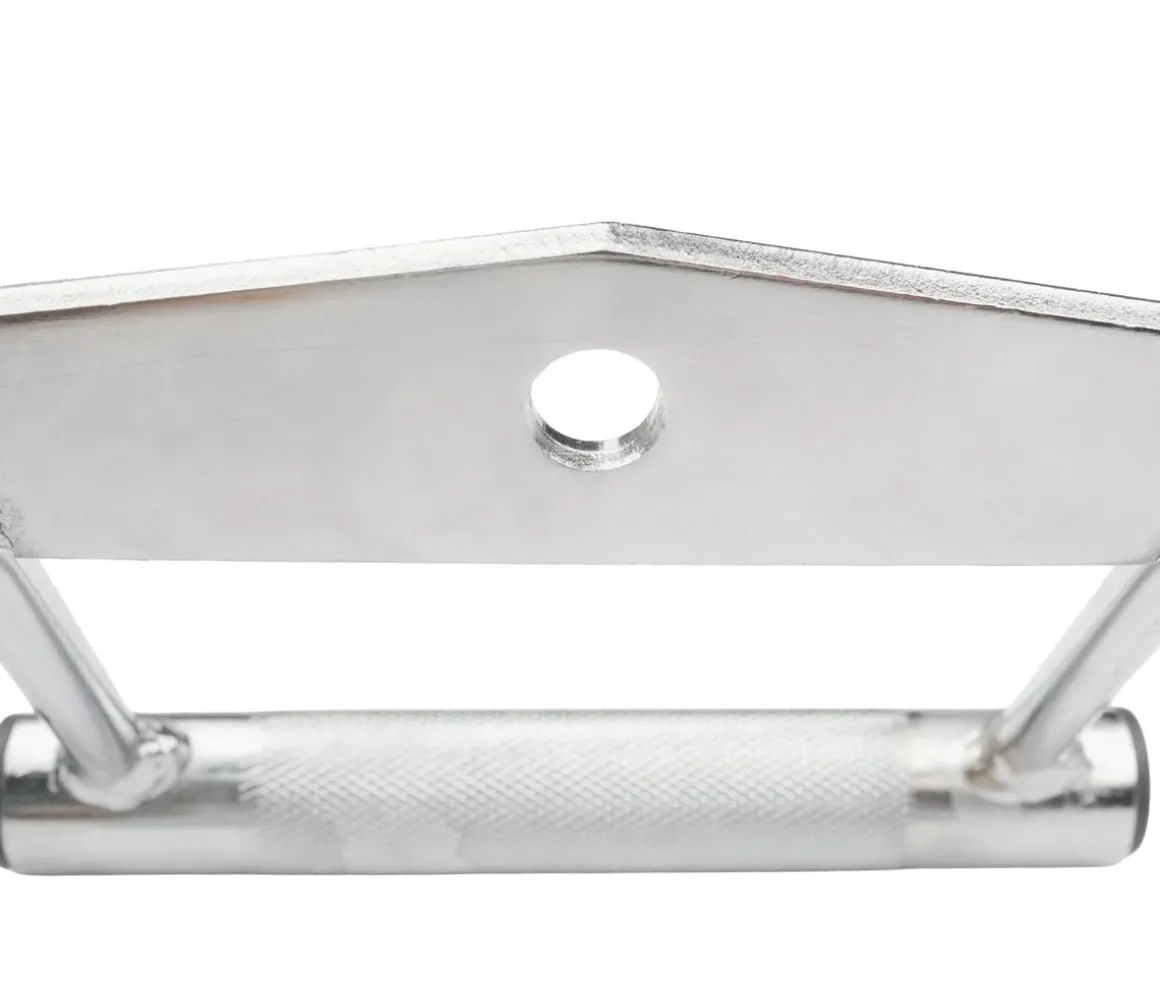 Rudergriff Stahl 18 cm silber