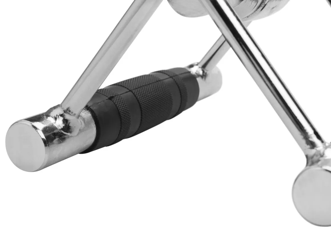 Rudergriff Stahl 18 cm silber/schwarz