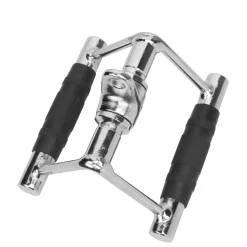 Rudergriff Stahl 18 cm silber/schwarz