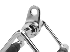 Rudergriff Stahl 18 cm silber/schwarz