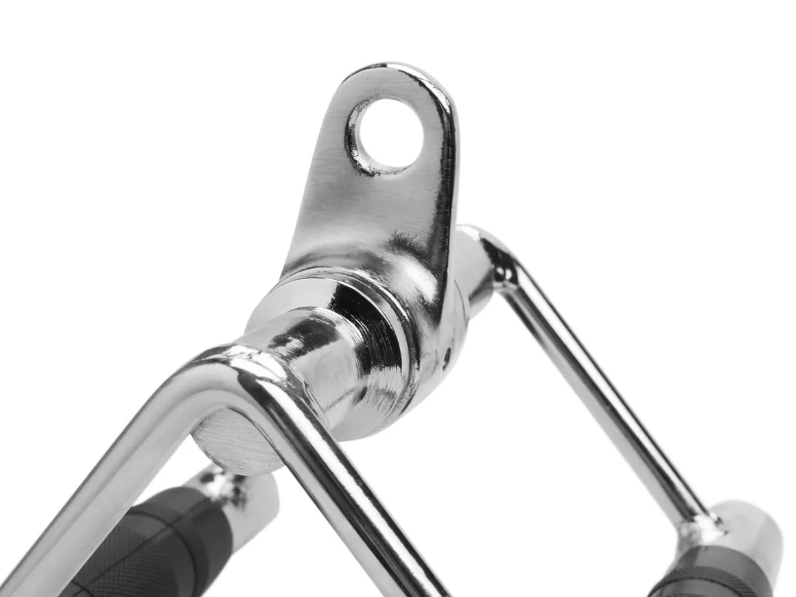 Rudergriff Stahl 18 cm silber/schwarz
