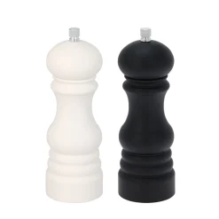 Salz- und Pfeffermühle Set 2-teilig schwarz/weiss