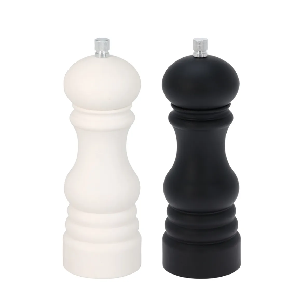 Salz- und Pfeffermühle Set 2-teilig schwarz/weiss