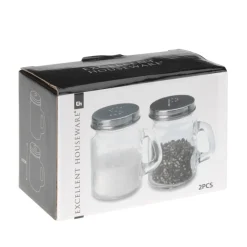 Salz- und Pfefferstreuer aus Glas 2er Set