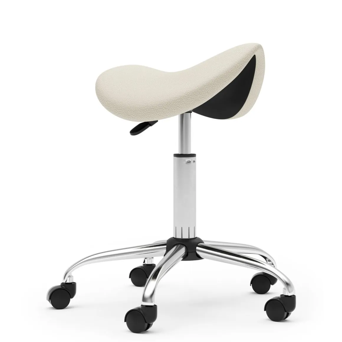 Sattelhocker Drehstuhl beige