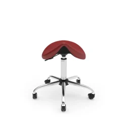 Sattelhocker Drehstuhl rot