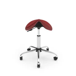 Sattelhocker Drehstuhl rot