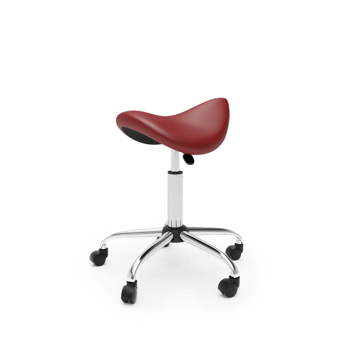 Sattelhocker Drehstuhl rot
