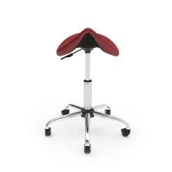Sattelhocker Drehstuhl rot