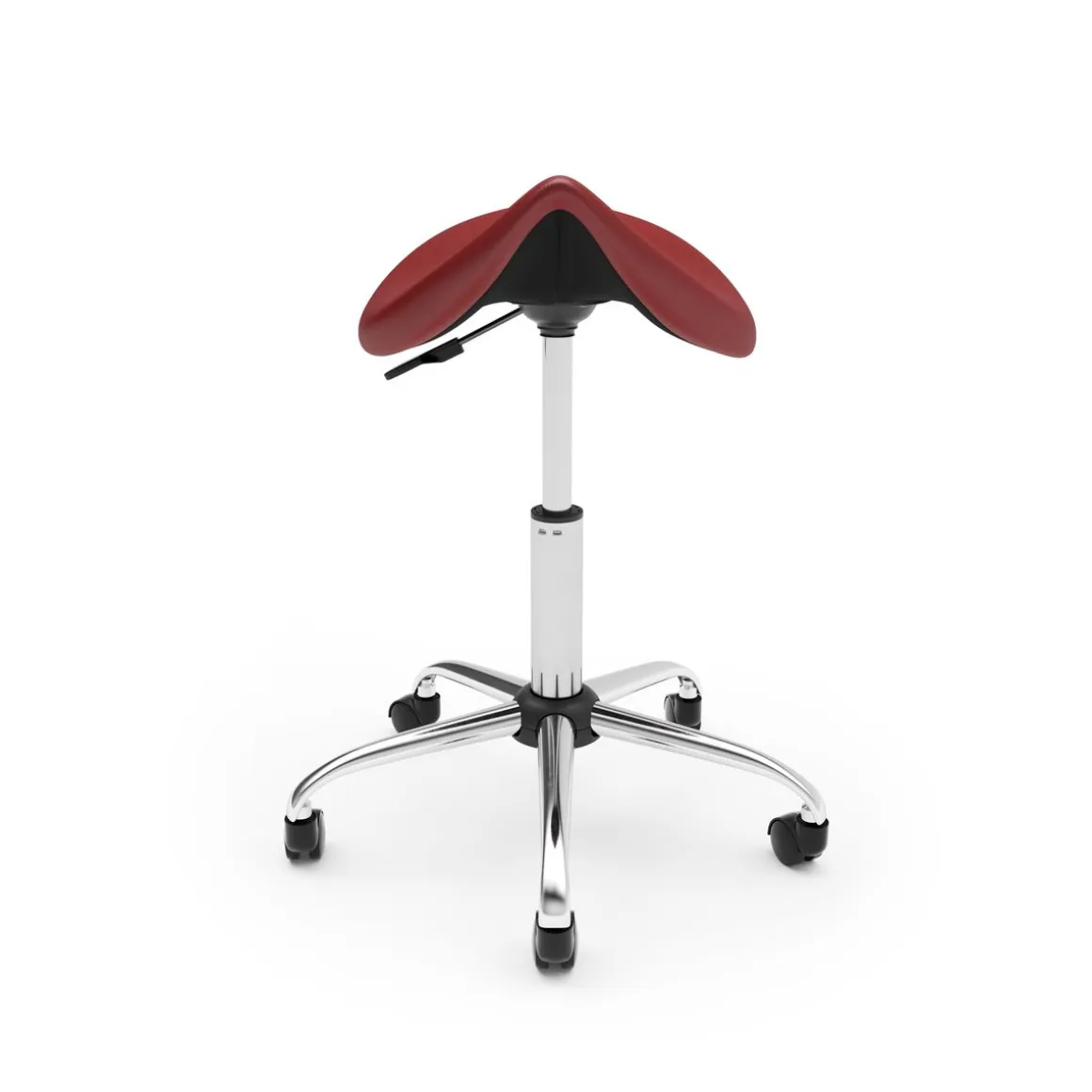 Sattelhocker Drehstuhl rot