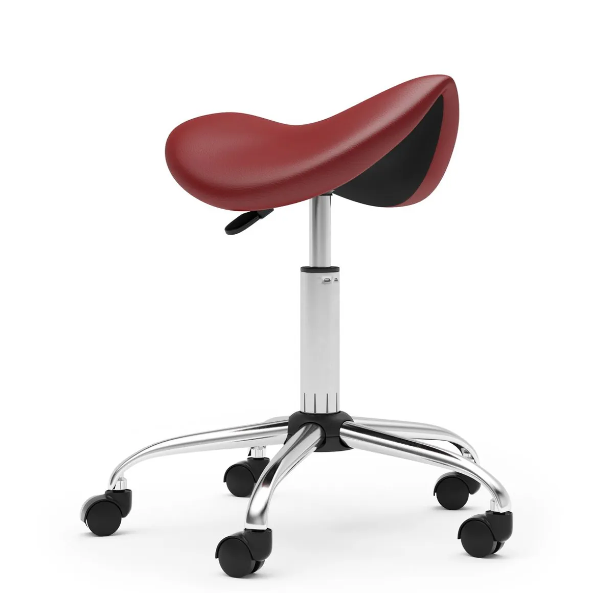 Sattelhocker Drehstuhl rot