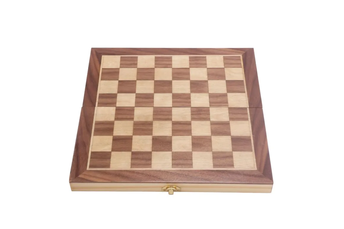 Schachspiel Holz 29 x 29 cm magnetisch