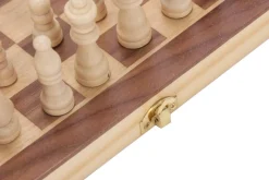 Schachspiel Holz 29 x 29 cm magnetisch