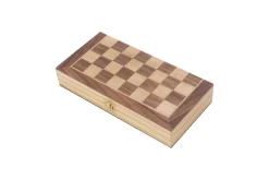 Schachspiel Holz 29 x 29 cm magnetisch