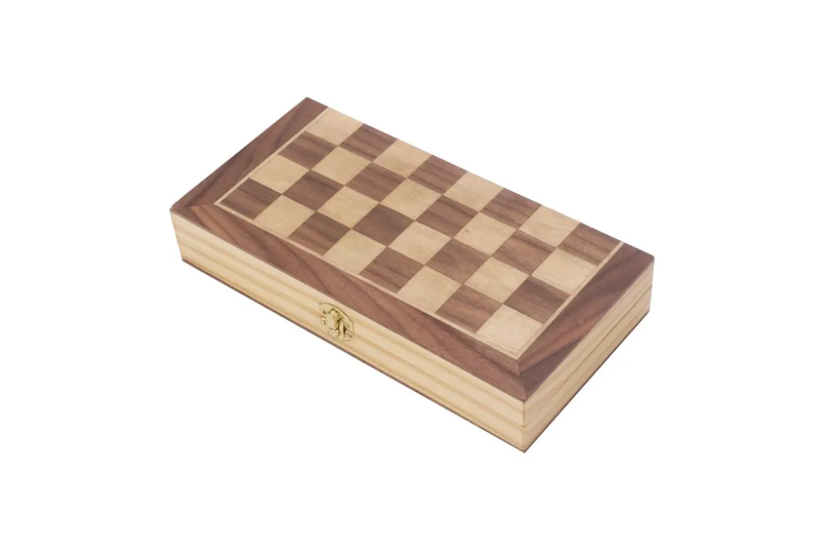 Schachspiel Holz 29 x 29 cm magnetisch