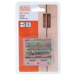 Scharnier 6.4 x 3.4 cm 4er Set gold