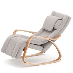 Schaukelstuhl JADEN mit Massagefunktion beige/natur