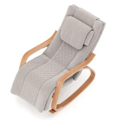 Schaukelstuhl JADEN mit Massagefunktion beige/natur