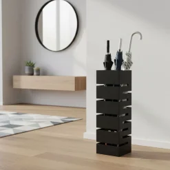 Schirmständer mit Haken GEO schwarz
