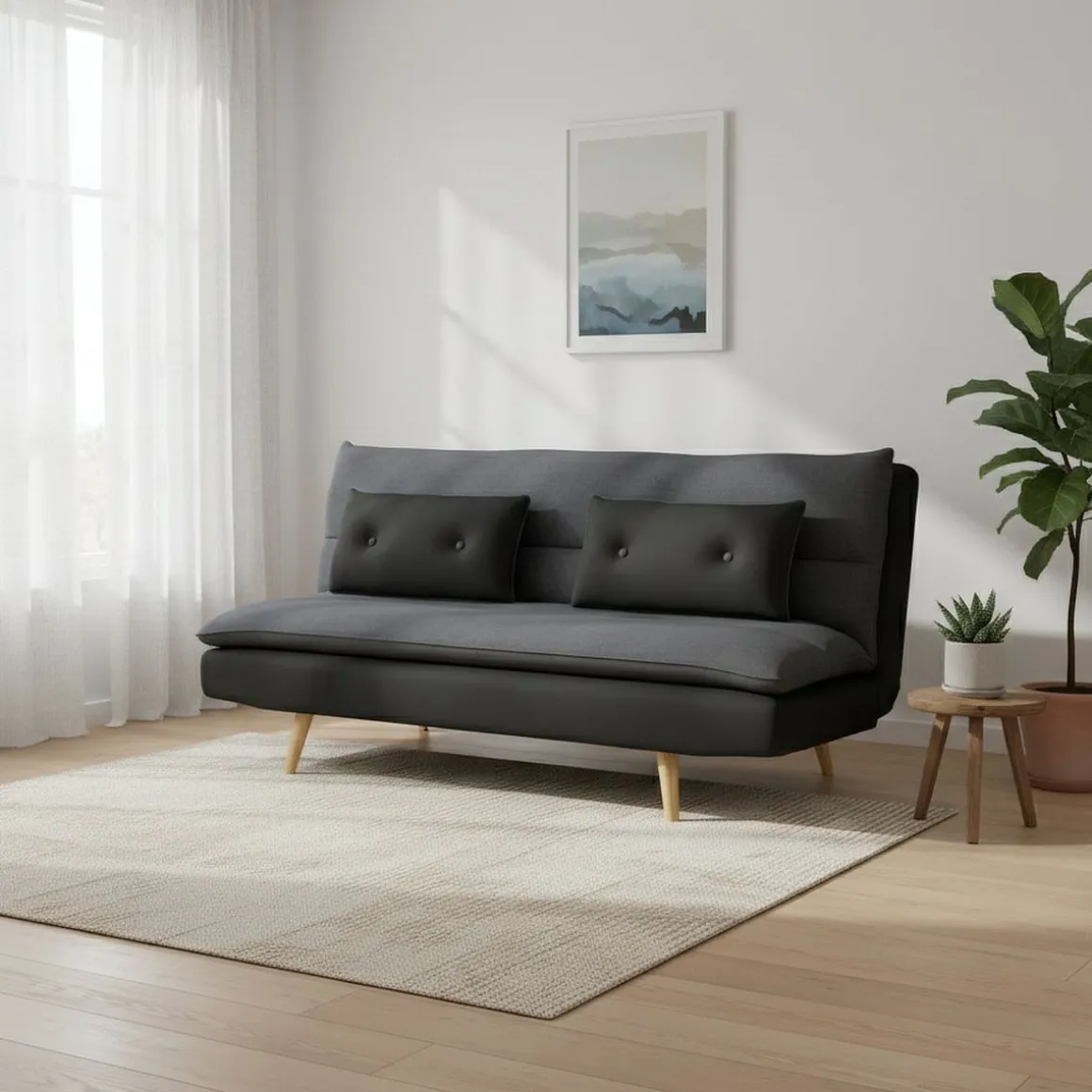 Schlafsofa ANDRI anthrazit/grau