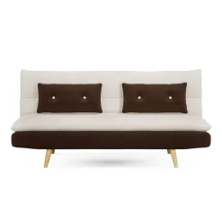 Schlafsofa ANDRI braun/beige