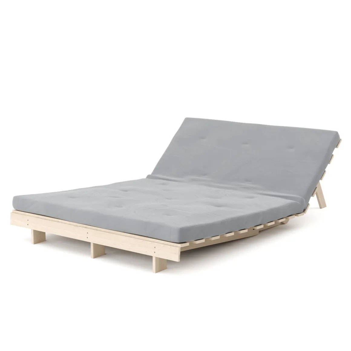 Schlafsofa aus Paletten NURIA natur/anthrazit