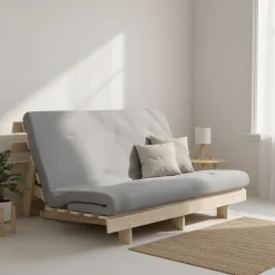 Schlafsofa aus Paletten NURIA natur/anthrazit