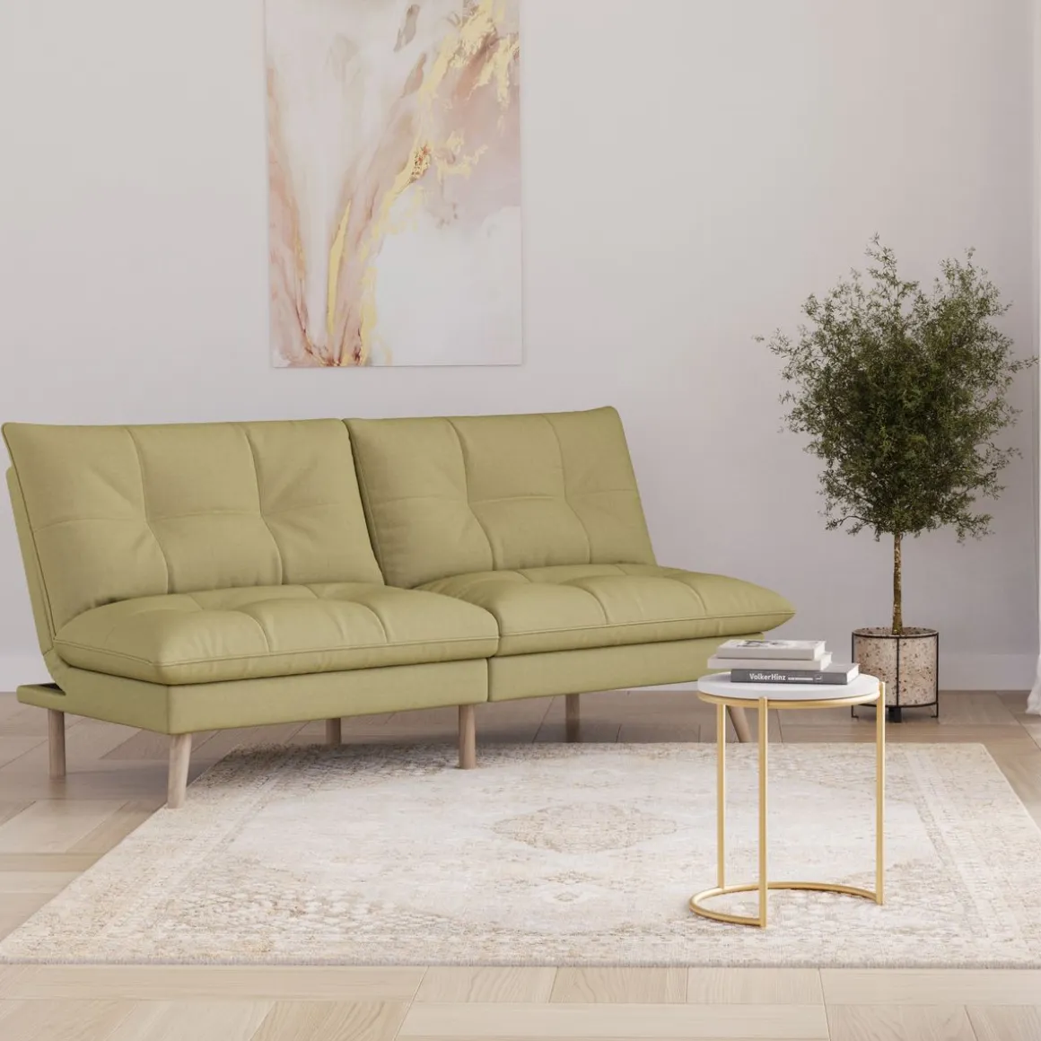 Schlafsofa HOLLY hellgrün