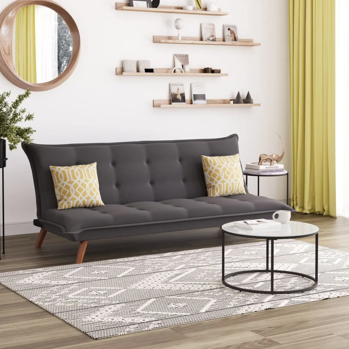 Schlafsofa KEVIN anthrazit
