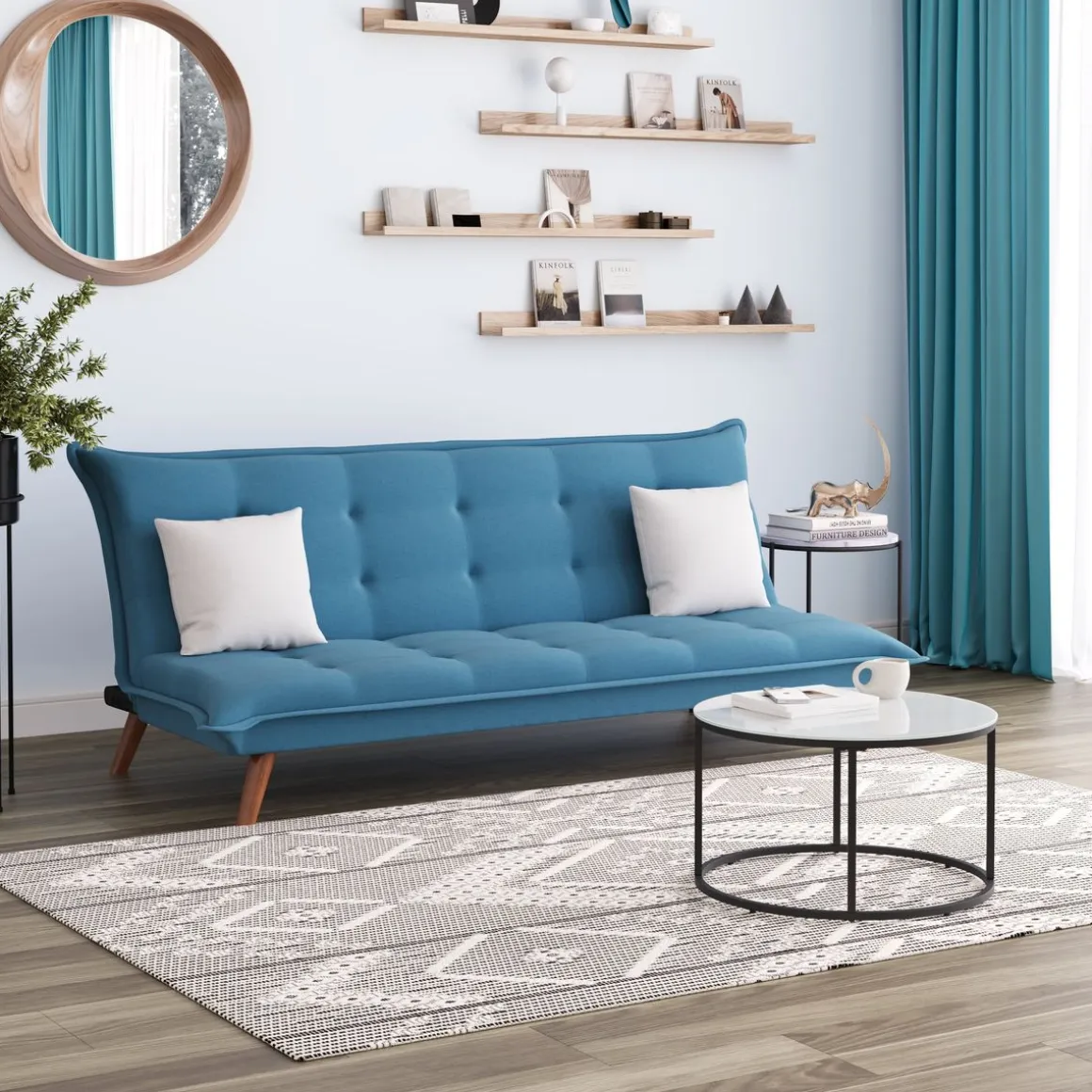 Schlafsofa KEVIN blau