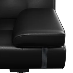 Schlafsofa Leder LENNY schwarz