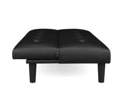 Schlafsofa Leder PUMA schwarz