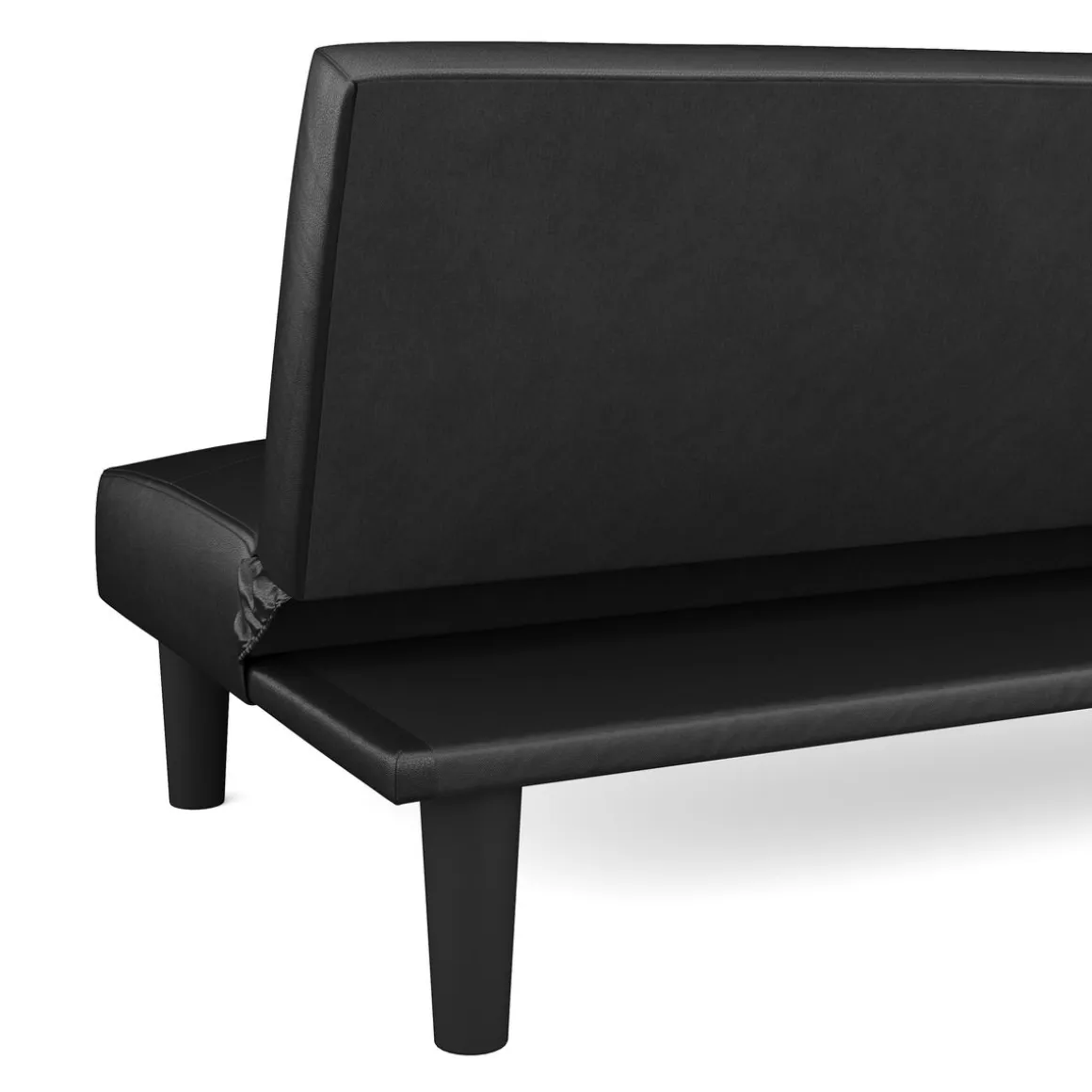 Schlafsofa Leder PUMA schwarz