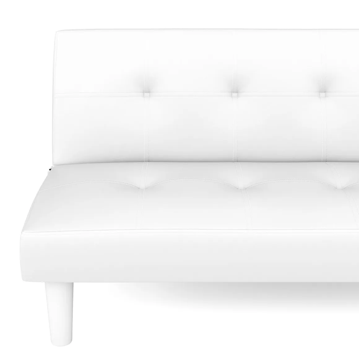 Schlafsofa Leder PUMA weiss
